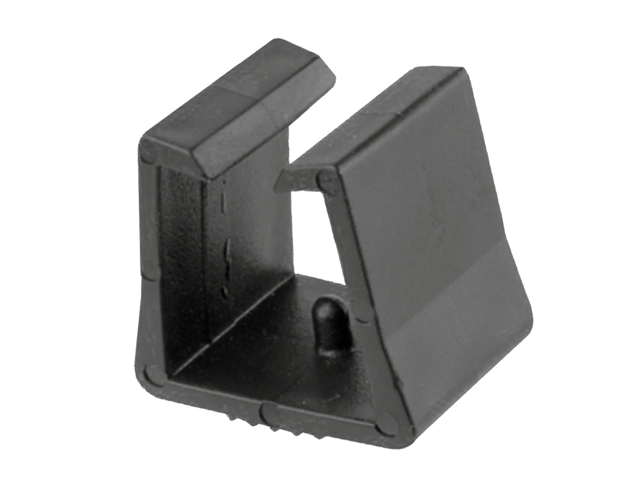 Zelfklemmende Sleemodeldop Vierkant 25x25 mm Zwart